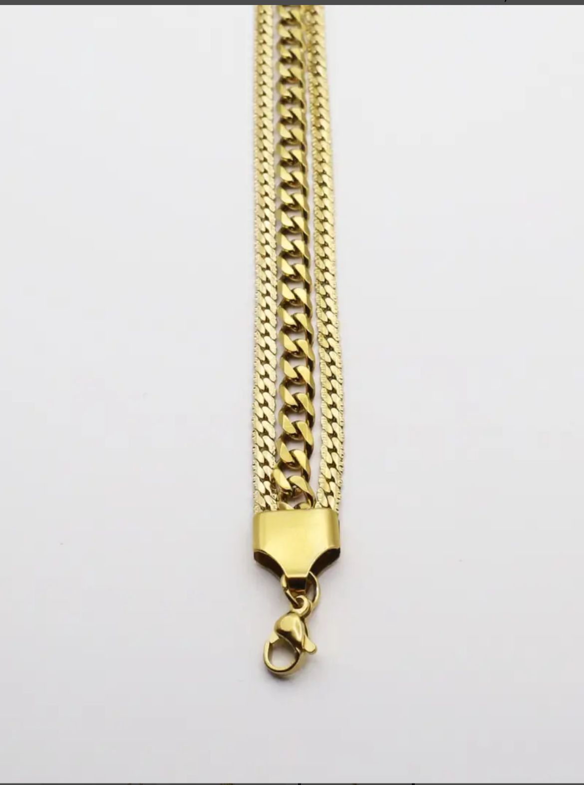 Triple chain bracelet