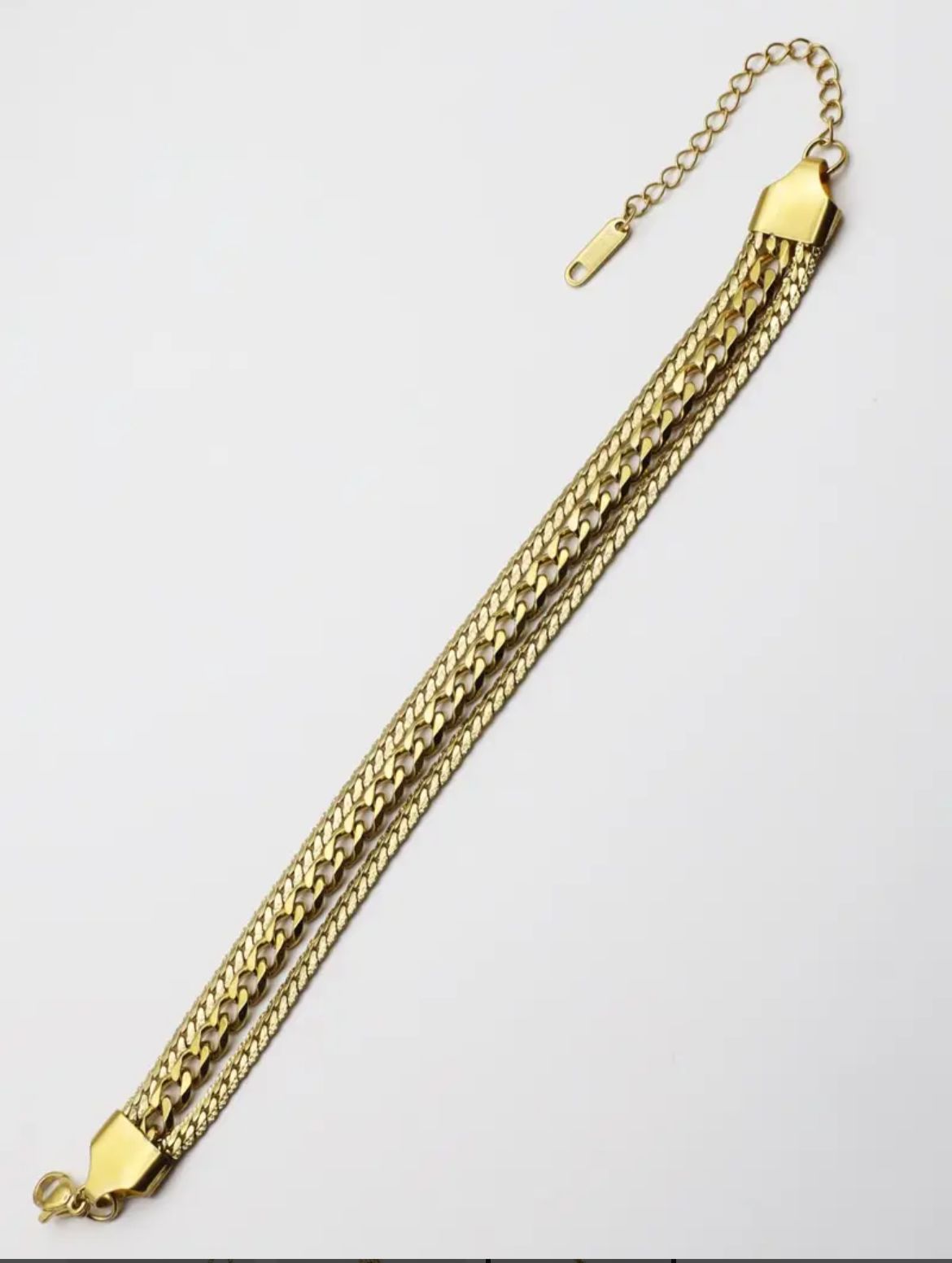 Triple chain bracelet