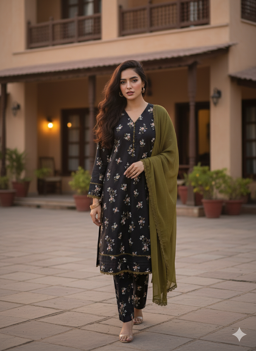 3 piece Stitched suit